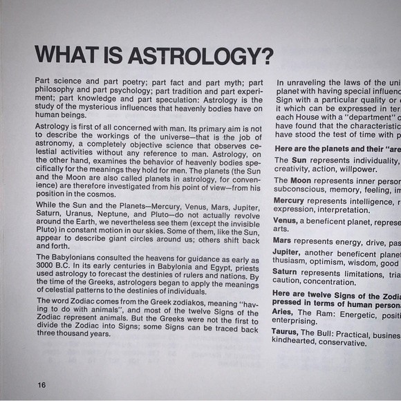 *ULTRA RARE* Vintage Aquarius Horoscope Kitsch Home Computer Astrology Kit 1970s - Picture 3 of 7